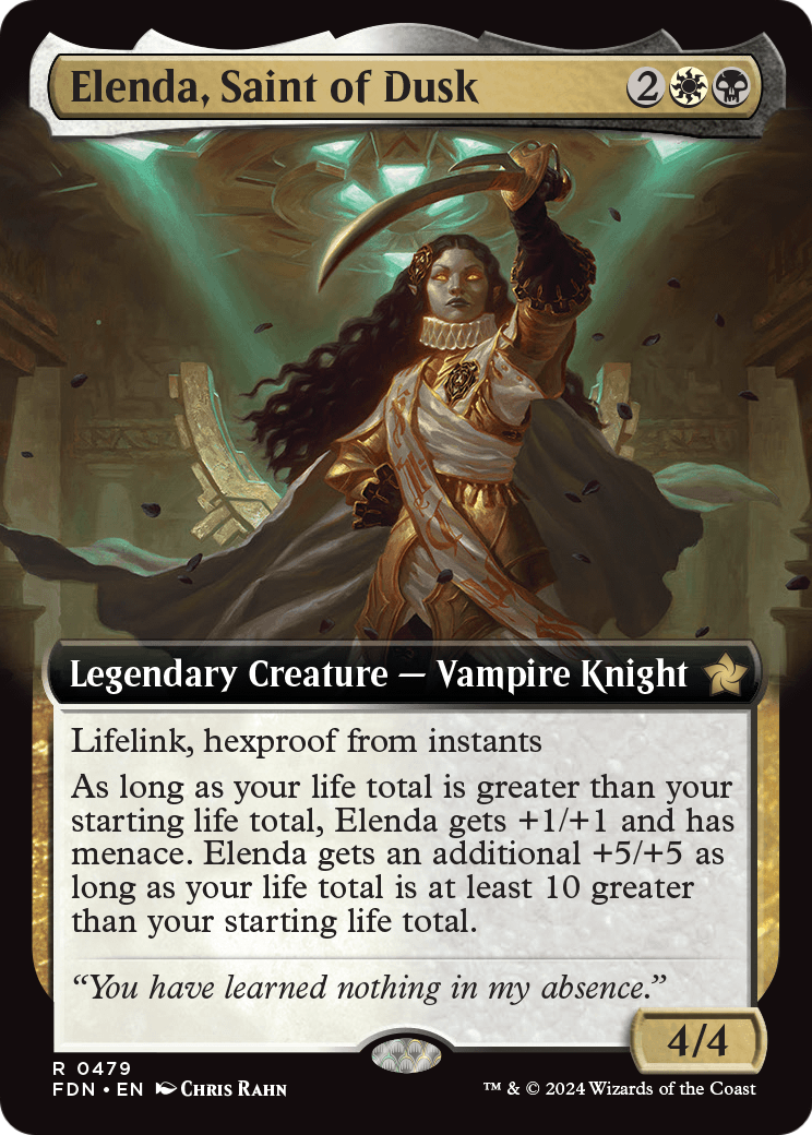 Elenda, Saint of Dusk (Extended Art) (FDN-479) - Foundations: (Extended Art) Foil