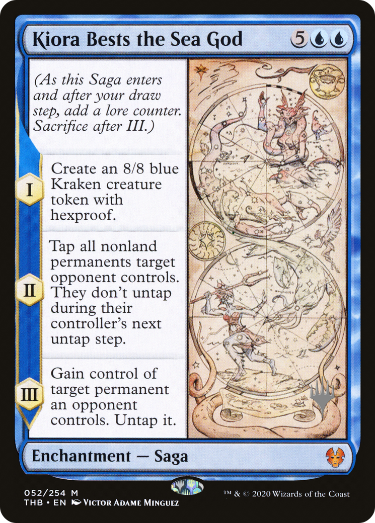 Kiora Bests the Sea God (PPTHB-052) - Theros Beyond Death Promos Foil