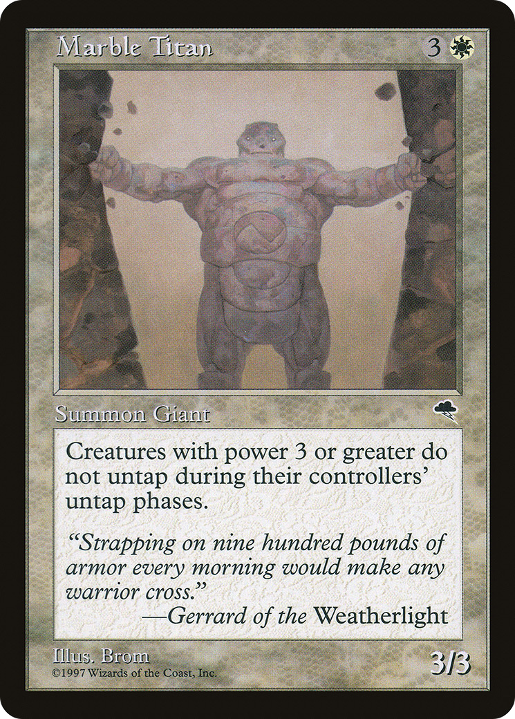 Marble Titan (TMP-028) - Tempest