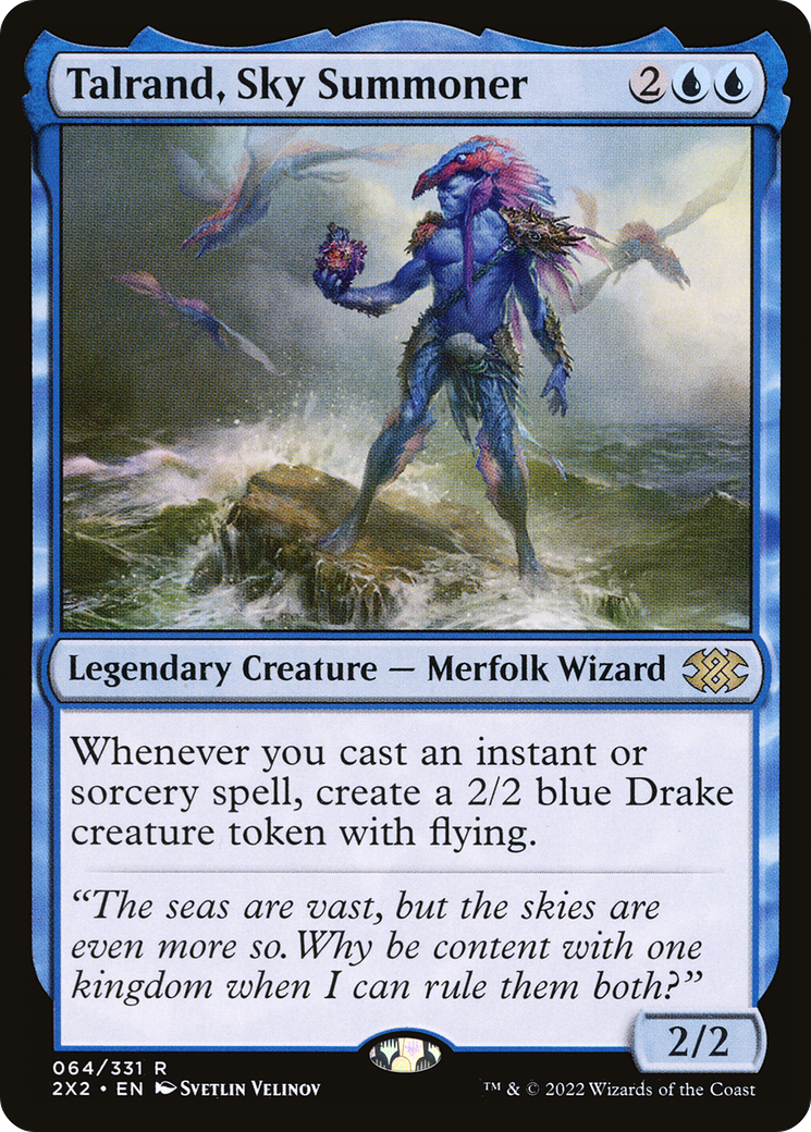 Talrand, Sky Summoner (2X2-064) - Double Masters 2022 Foil