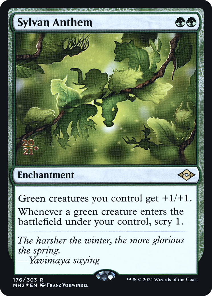 Sylvan Anthem (PRE-176S) - Modern Horizons 2 Promos Foil