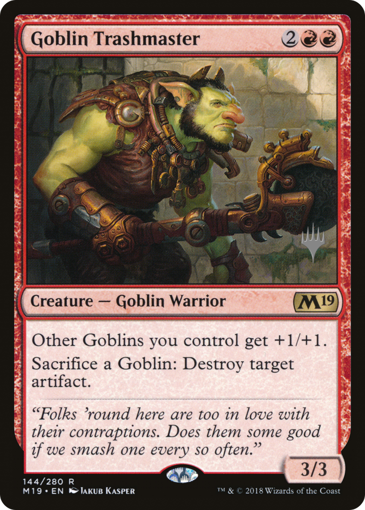 Goblin Trashmaster (PPM20-144) - Core Set 2019 Promos Foil