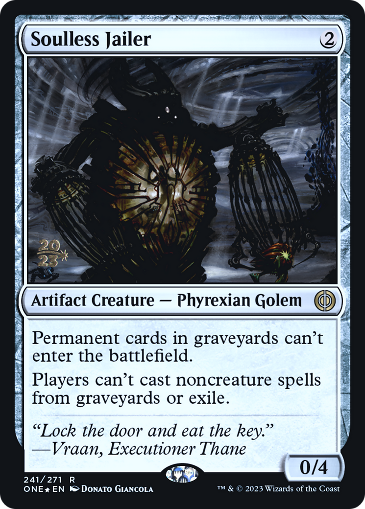 Soulless Jailer (PRE-241) - Phyrexia: All Will Be One Promos Foil