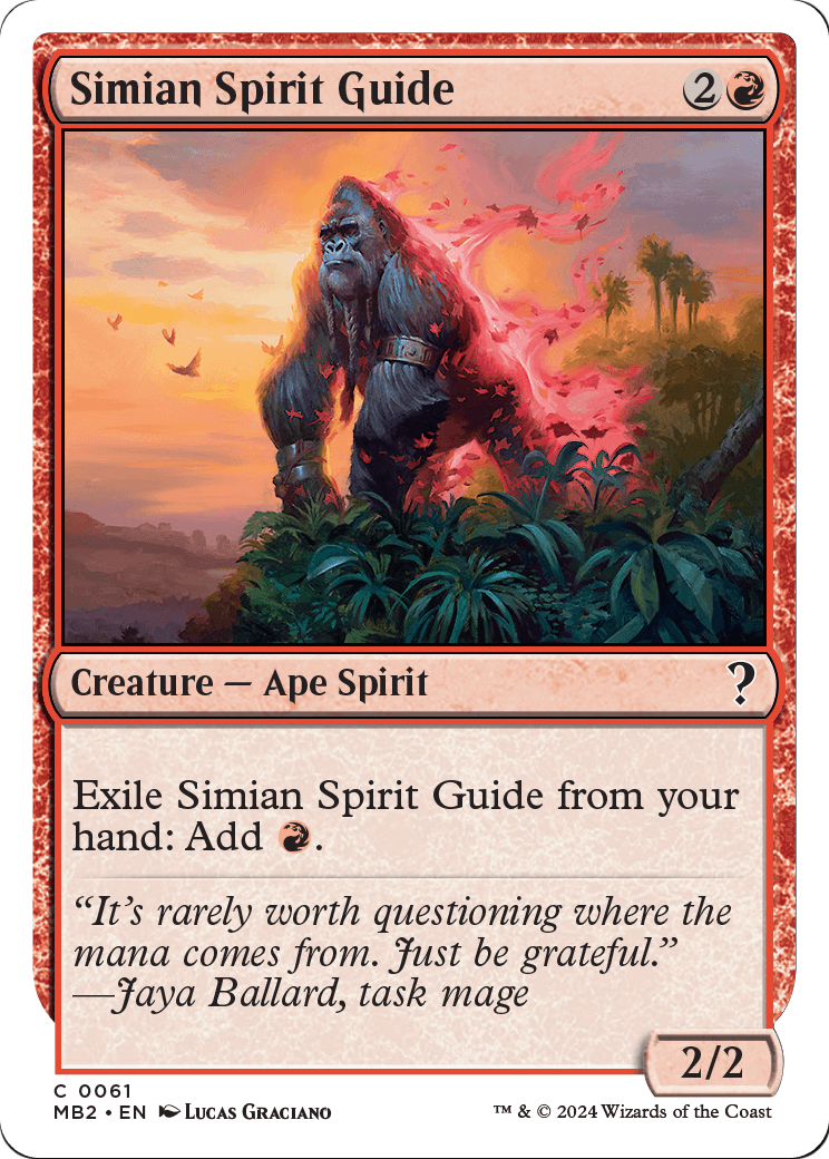 Simian Spirit Guide (White Border) (MB2-061) - Mystery Booster 2