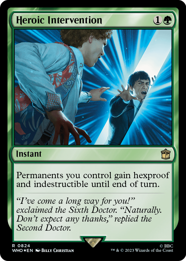 Heroic Intervention (Surge Foil) (WHO-824) - Doctor Who Foil