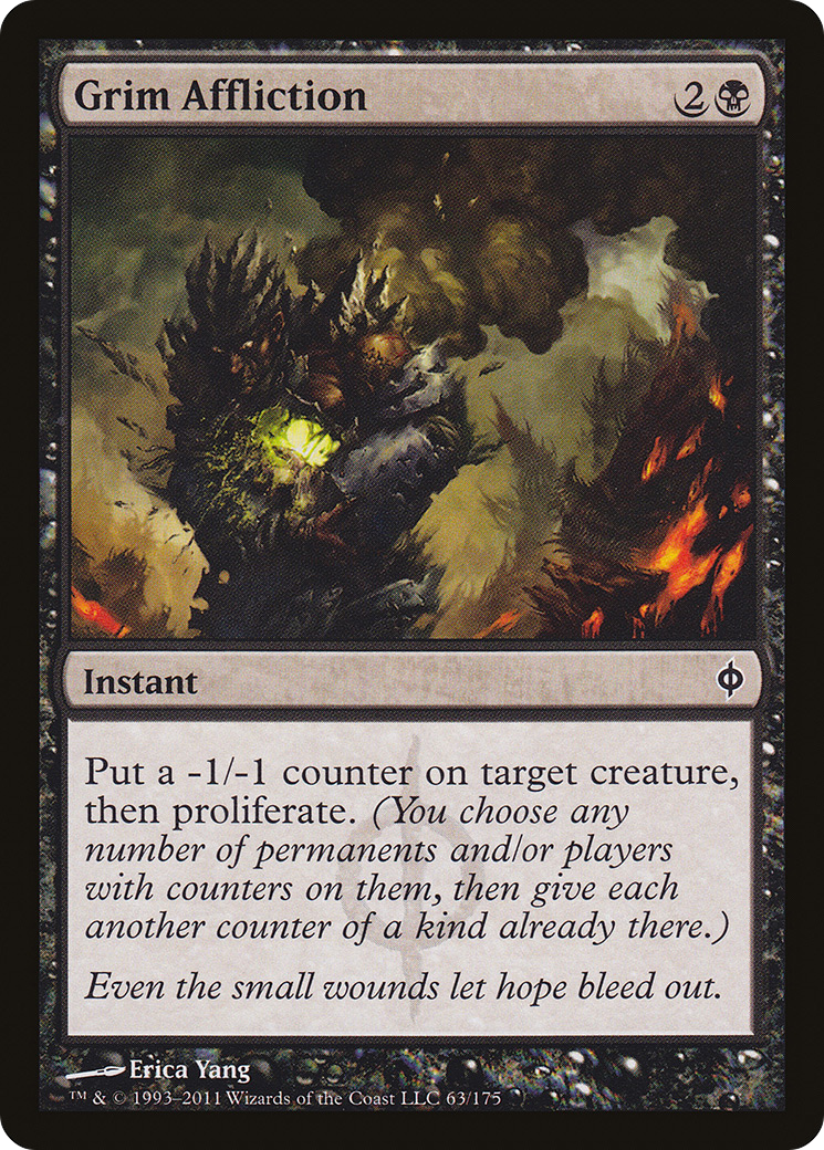 Grim Affliction (NPH-063) - New Phyrexia Foil