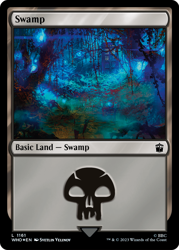 Swamp (1161) (Surge Foil) (WHO-1161) - Doctor Who Foil