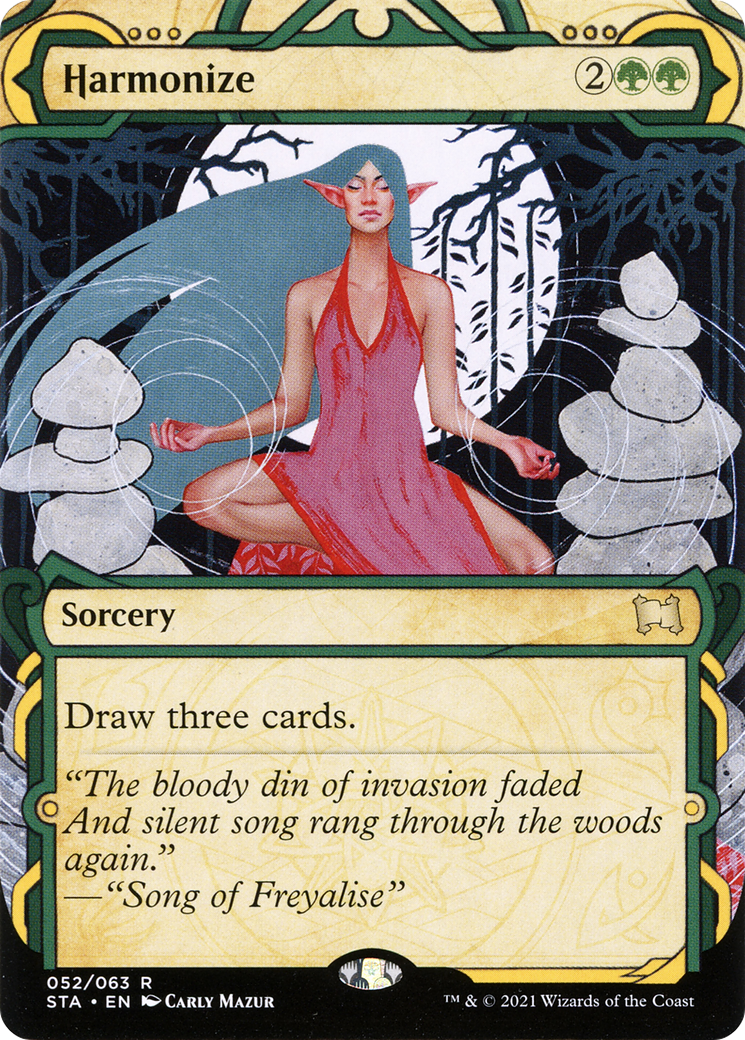 Harmonize (STA-052) - Strixhaven Mystical Archive: (Showcase) (Borderless)