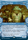 Dour Port-Mage (Showcase) (BLB-303) - Bloomburrow: (Showcase) (Borderless) Foil