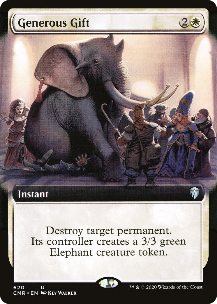 Generous Gift (Extended Art) (CMR-620) - Commander Legends: (Extended Art) Foil