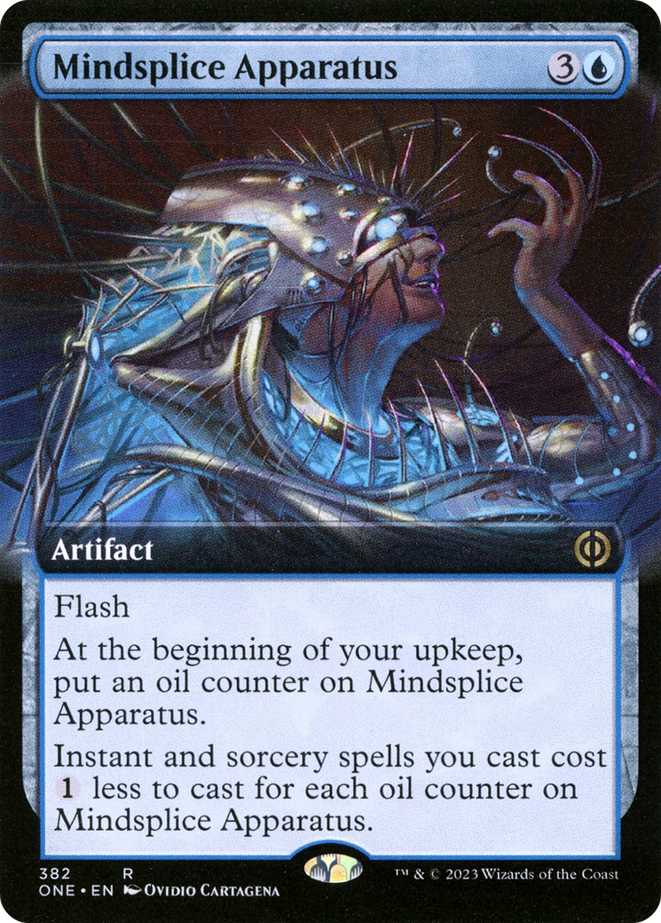 Mindsplice Apparatus (Extended Art) (ONE-382) - Phyrexia: All Will Be One: (Extended Art) Foil