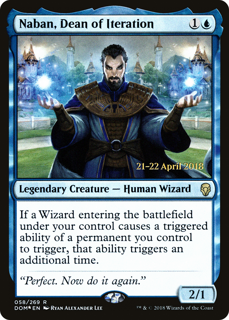 Naban, Dean of Iteration (PRE-58S) - Dominaria Promos Foil