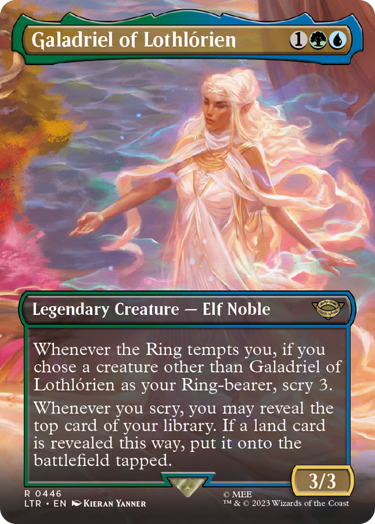Galadriel of Lothlorien (Borderless) (LTR-446) - The Lord of the Rings: Tales of Middle-earth Foil