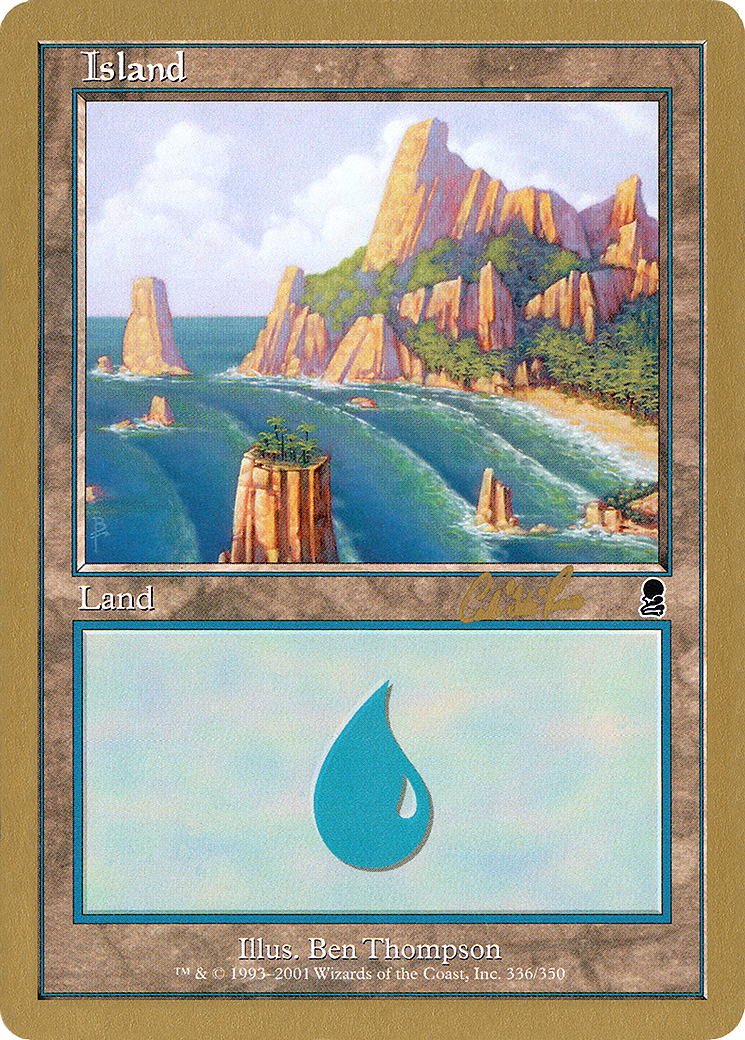 Island (336) - 2002 Carlos Romao (ODY) (WCD-CR336) - World Championship Decks 2002