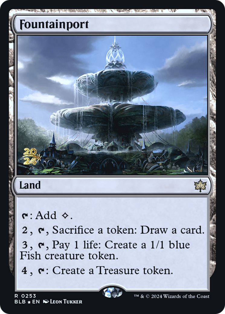 Fountainport (PRE-253) - Bloomburrow Promos Foil