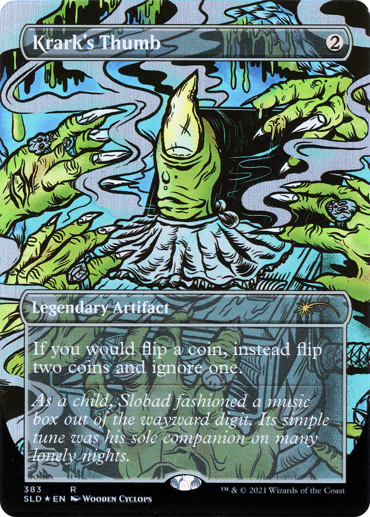 Krark's Thumb (SLD-383) - Secret Lair Drop (Borderless) Foil