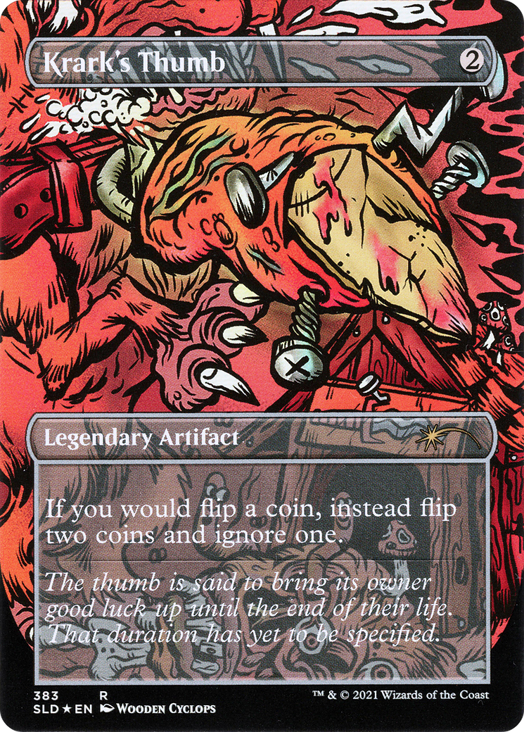 Krark's Thumb (SLD-383) - Secret Lair Drop (Borderless) Foil