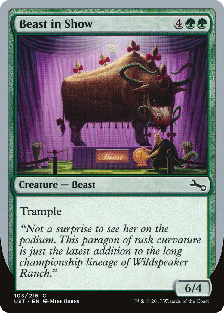 Beast in Show (D) (UST-103D) - Unstable