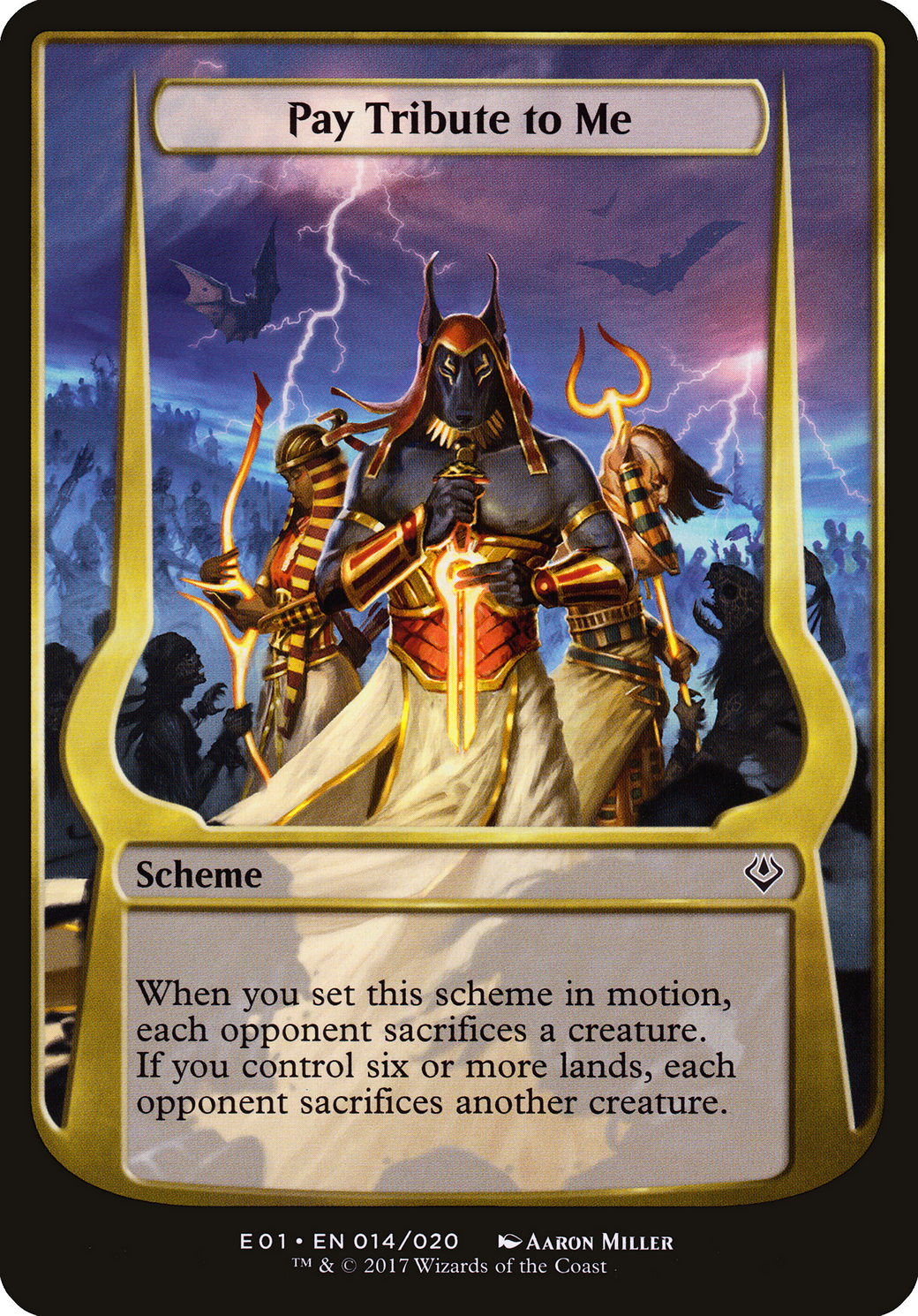 Pay Tribute to Me (Archenemy: Nicol Bolas) (OVER-014) - Archenemy: Nicol Bolas Schemes