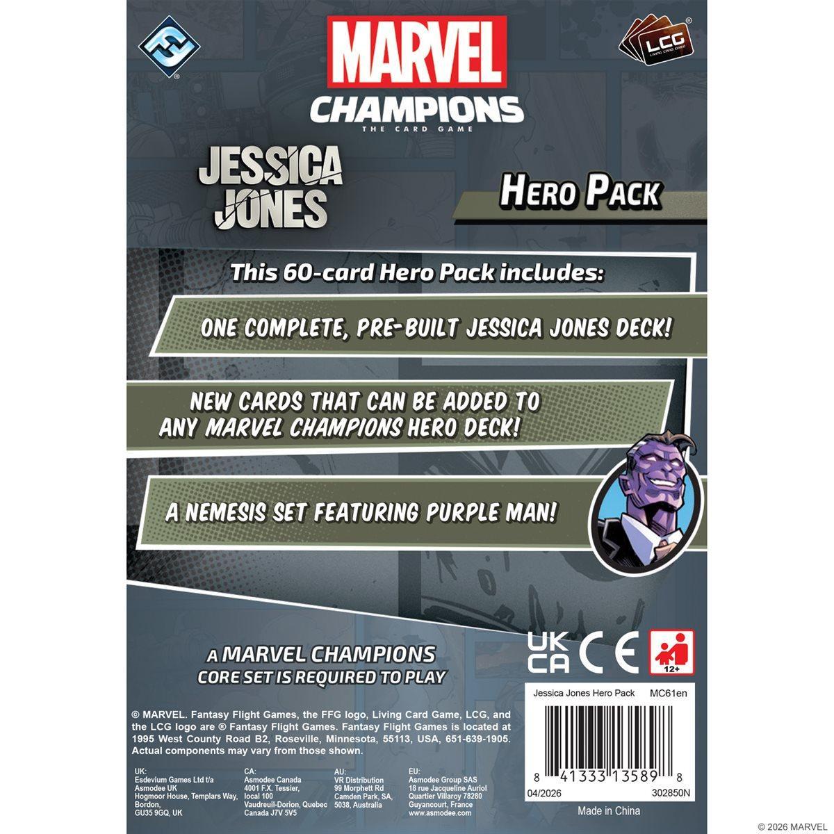 Marvel Champions LCG: Jessica Jones Hero Pack