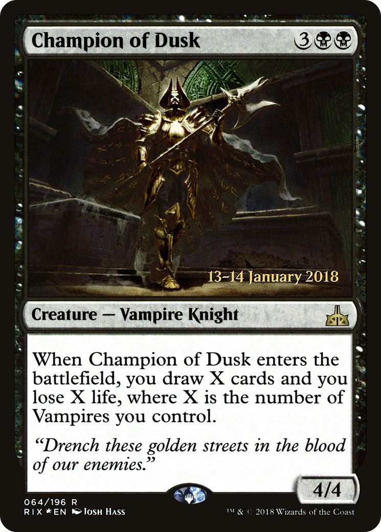 Champion of Dusk (PRE-64S) - Rivals of Ixalan Promos Foil