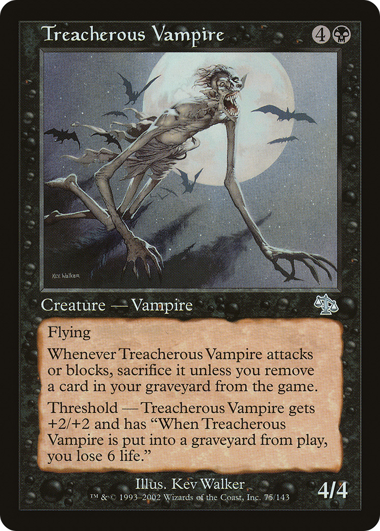 Treacherous Vampire (JUD-075) - Judgment Foil