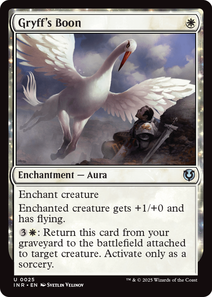 Gryff's Boon (INR-025) - Innistrad Remastered: (enchantment) Foil
