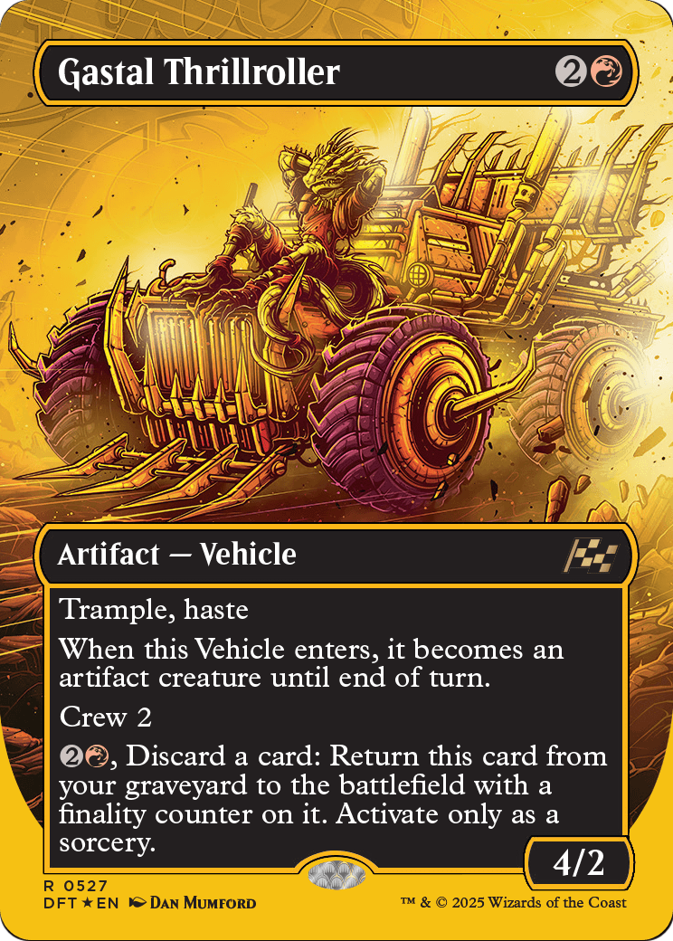Gastal Thrillroller (Borderless) (First-Place Foil) (DFT-527) - Aetherdrift Foil