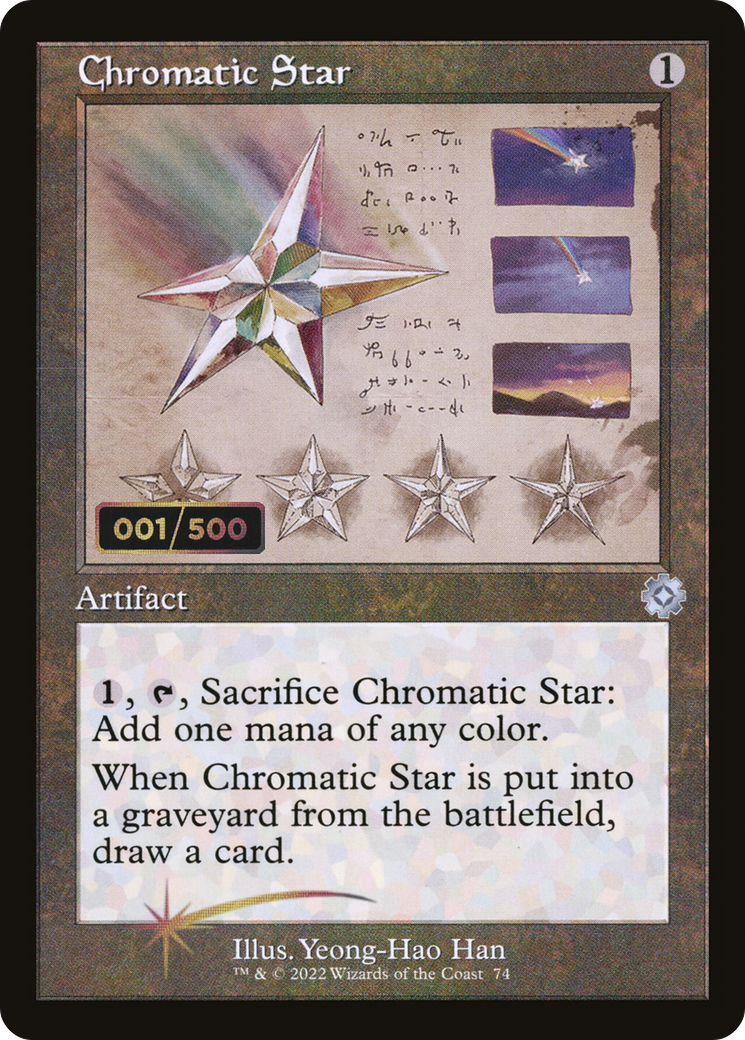 Chromatic Star (Schematic) (Serial Numbered) (BRR-074) - The Brothers' War Retro Artifacts Foil