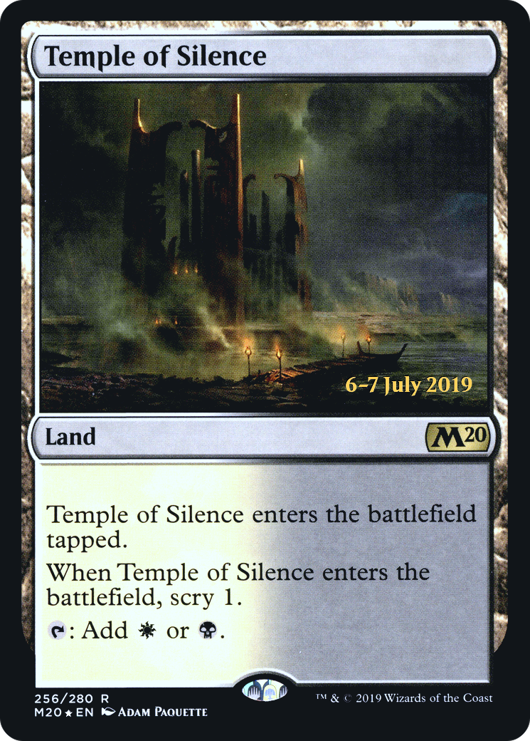 Temple of Silence (M20) (PRE-256S) - Core Set 2020 Promos Foil