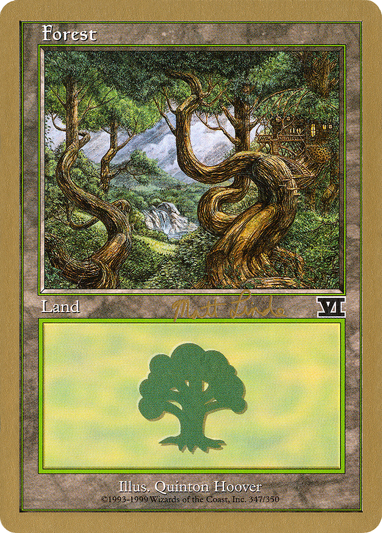Forest (347) - 1999 Matt Linde (6ED) (WCD-) - World Championship Decks 1999