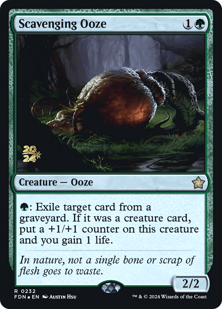 Scavenging Ooze (FDN) (PRE-232) - Foundations Promos Foil