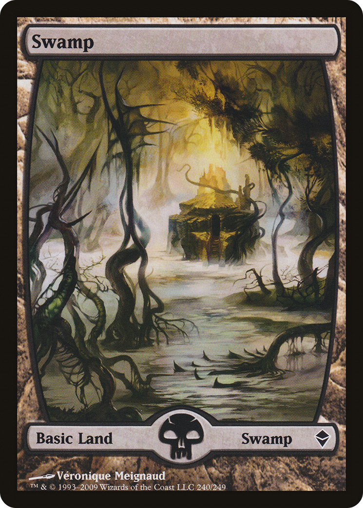 Swamp (240) - Full Art (ZEN-240) - Zendikar Foil