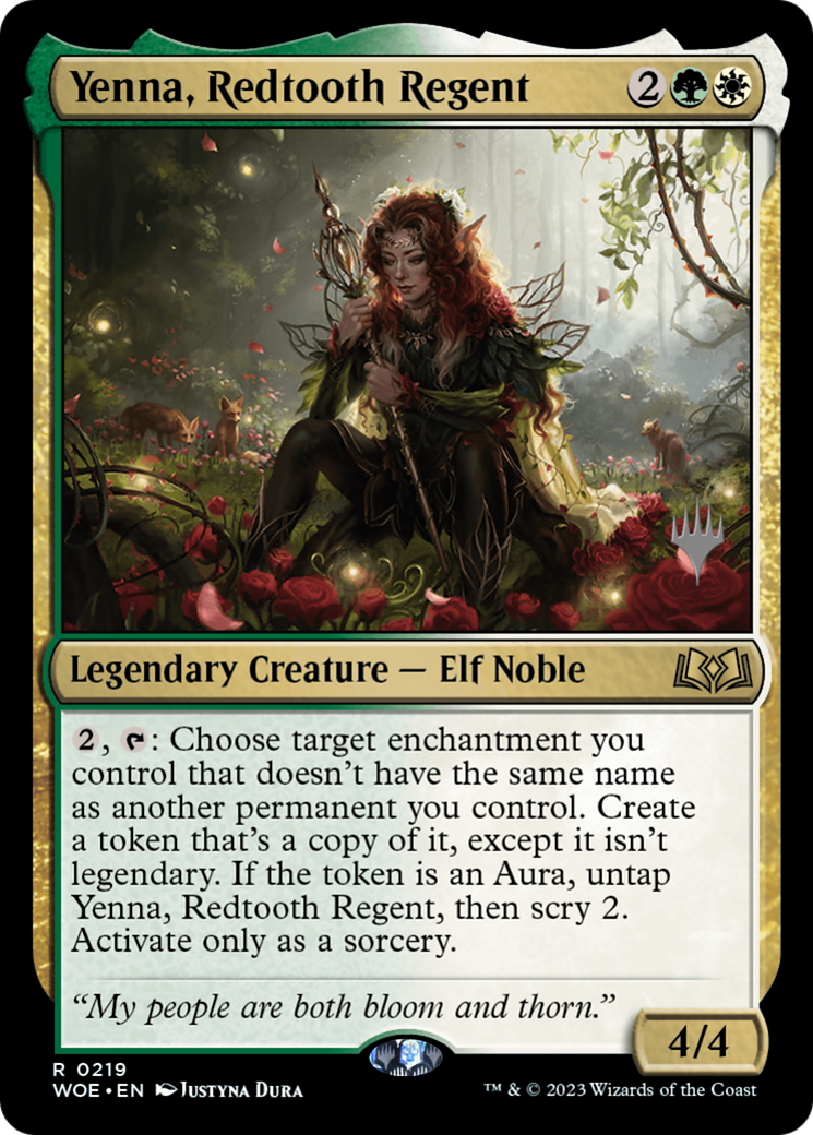 Yenna, Redtooth Regent (PPWOE-219) - Wilds of Eldraine Promos Foil