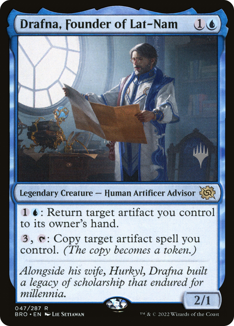 Drafna, Founder of Lat-Nam (PPBRO-047) - The Brothers' War Promos Foil