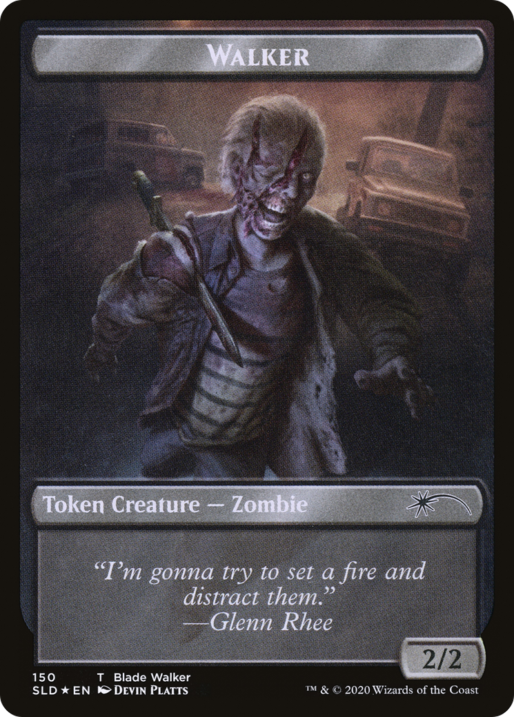 Walker (Blade Walker // Winslow) Double-sided Token (SLD-150 // 151) - Secret Lair Drop Foil