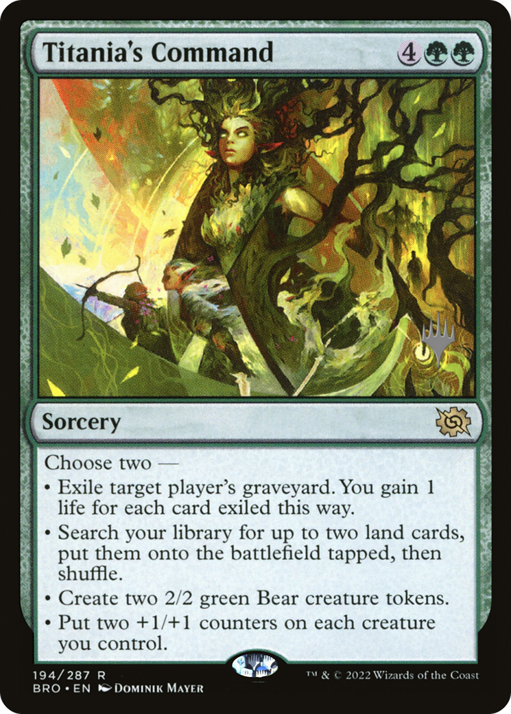 Titania's Command (PPBRO-194) - The Brothers' War Promos Foil