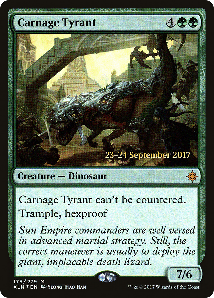 Carnage Tyrant (PRE-179) - Ixalan Promos Foil
