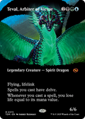 Teval, Arbiter of Virtue (Borderless) (TDM-373) - Tarkir: Dragonstorm: (Showcase)
