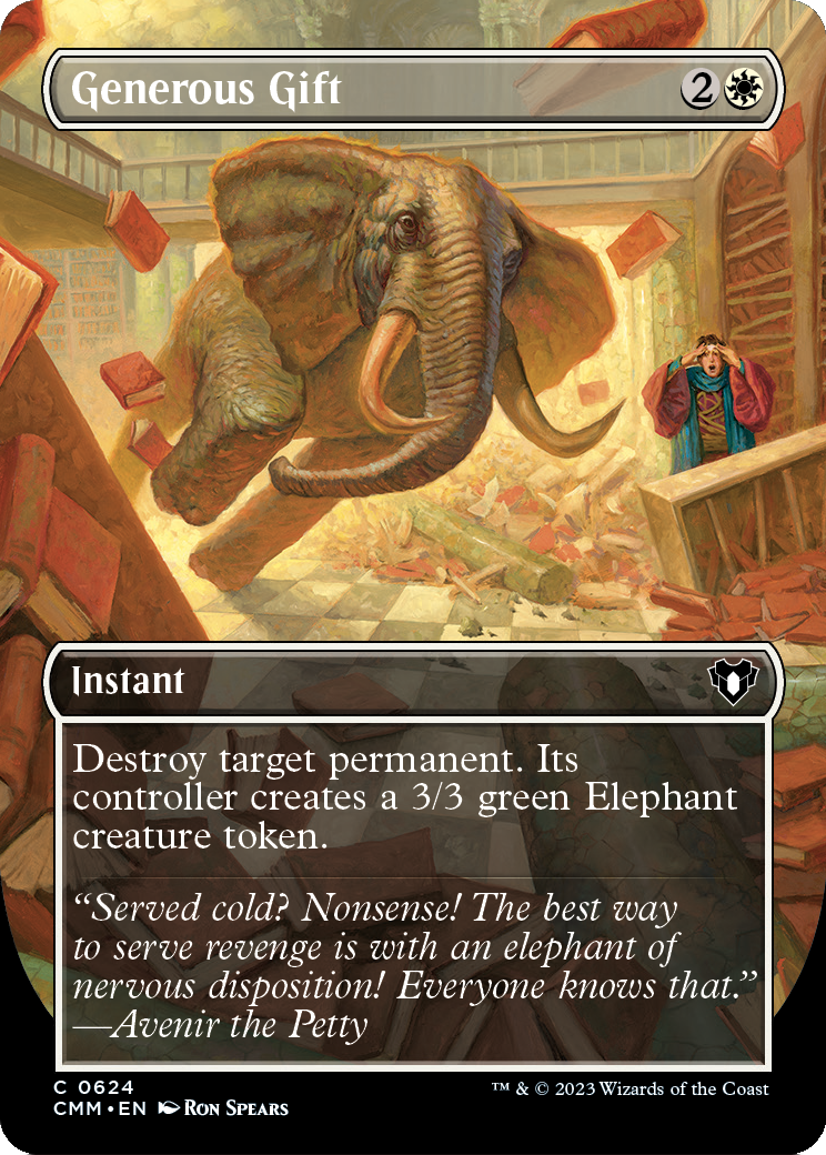 Generous Gift (Borderless) (CMM-624) - Commander Masters