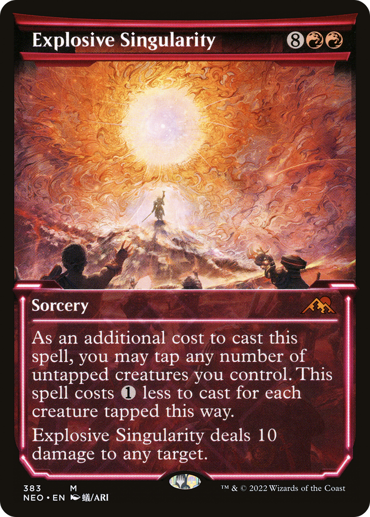 Explosive Singularity (Showcase) (NEO-383) - Kamigawa: Neon Dynasty: (Showcase)
