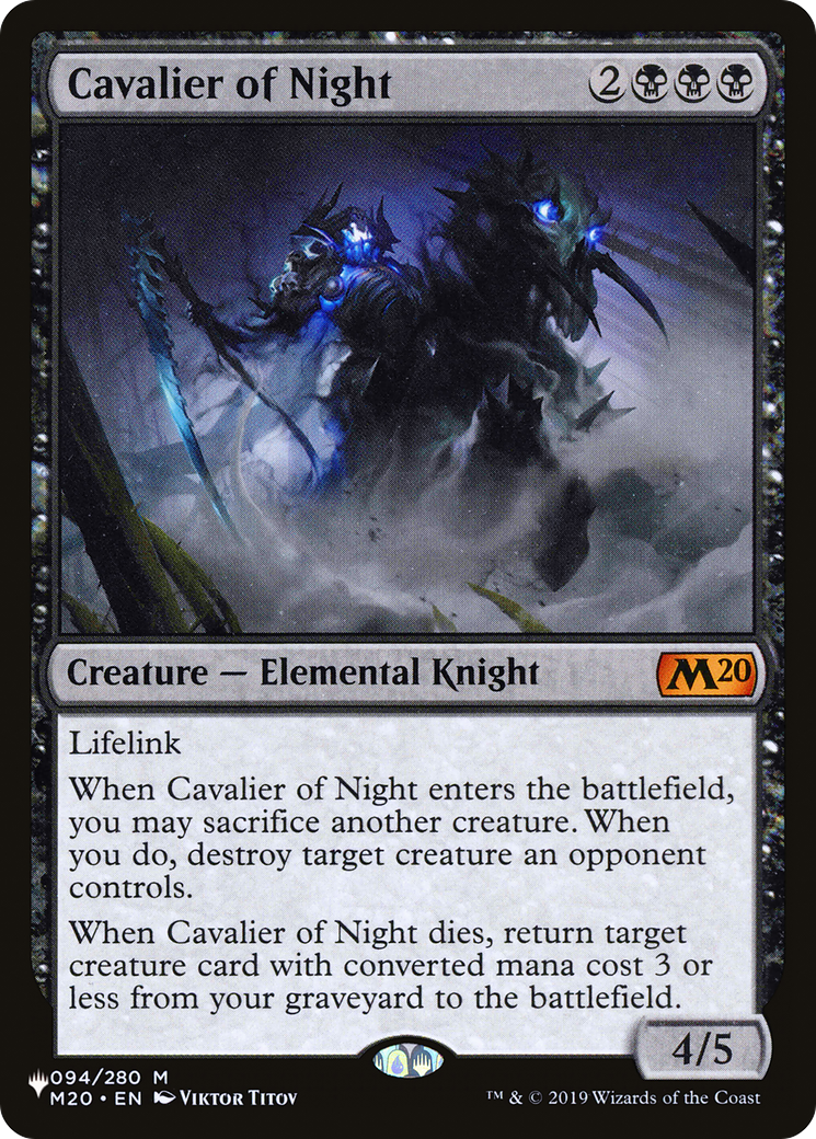 Cavalier of Night (LIST-M20-94) - The List