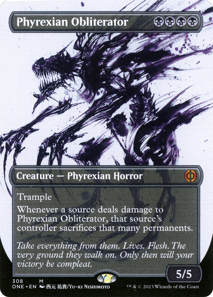 Phyrexian Obliterator (Showcase) (ONE-308) - Phyrexia: All Will Be One: (Showcase) (Borderless)