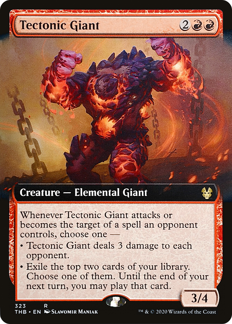 Tectonic Giant (Extended Art) (THB-323) - Theros Beyond Death: (Extended Art)