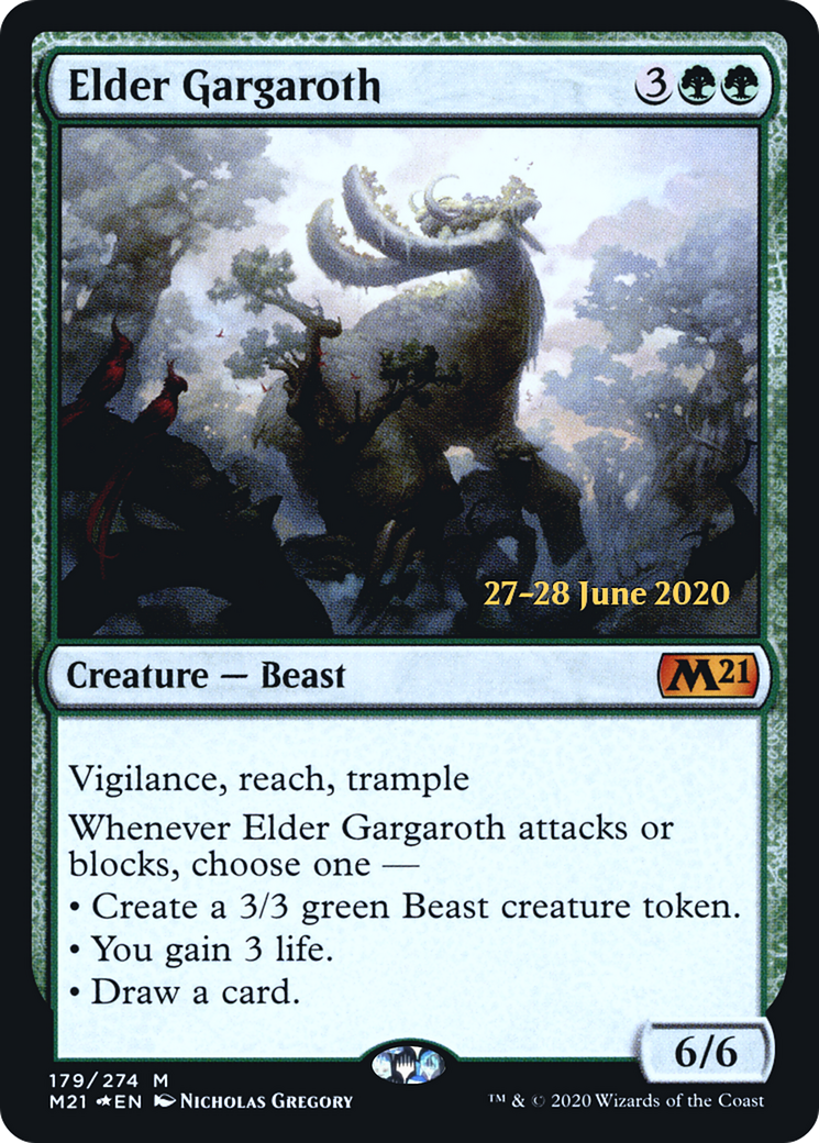 Elder Gargaroth (PRE-179) - Core Set 2021 Promos Foil