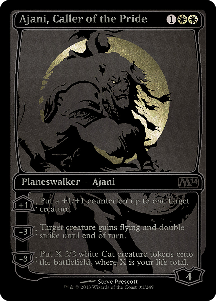 Ajani, Caller of the Pride (SDCC 2013 Exclusive) (MEDIA-001) - San Diego Comic-Con 2013 Foil