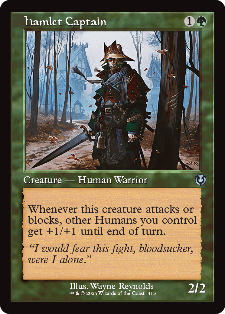 Hamlet Captain (Retro Frame) (INR-413) - Innistrad Remastered Foil