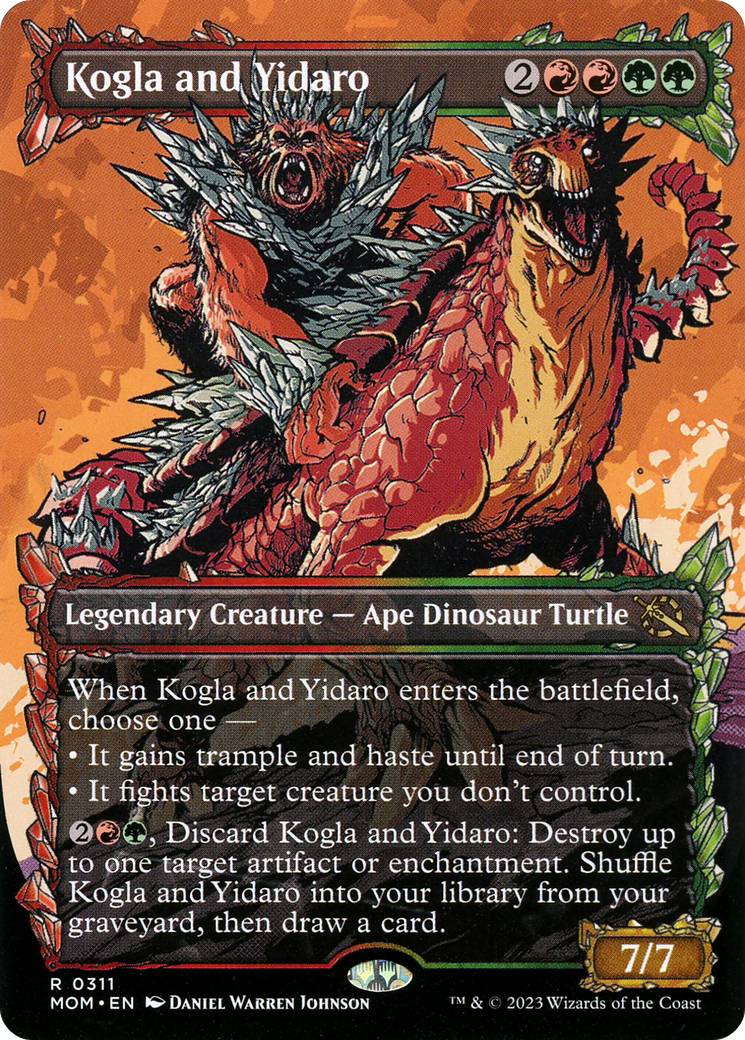 Kogla and Yidaro (Showcase) (MOM-311) - March of the Machine: (Showcase) (Borderless) Foil
