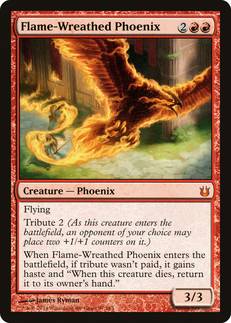 Flame-Wreathed Phoenix (BNG-097) - Born of the Gods Foil