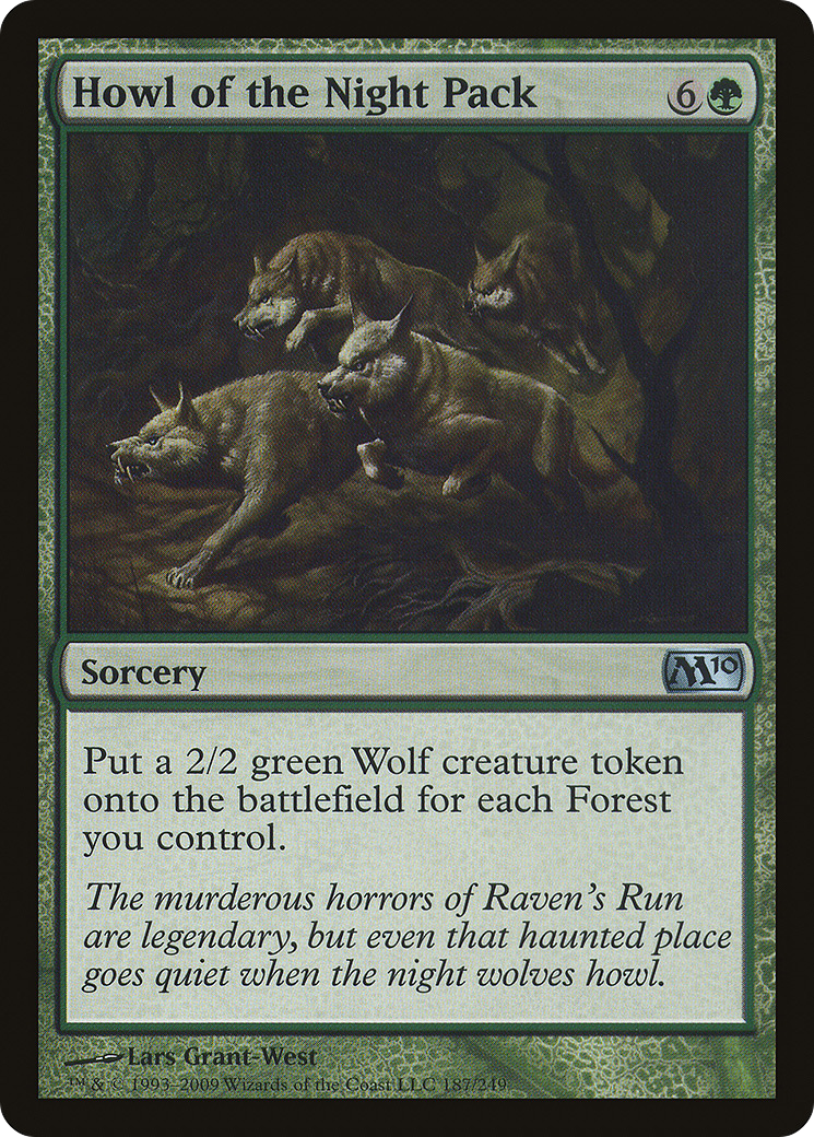 Howl of the Night Pack (M10-187) - Magic 2010 Foil